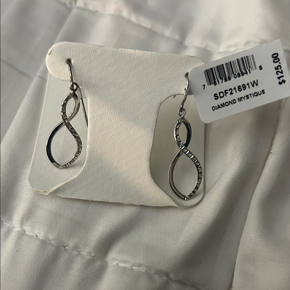 Silver Infinity Earrings